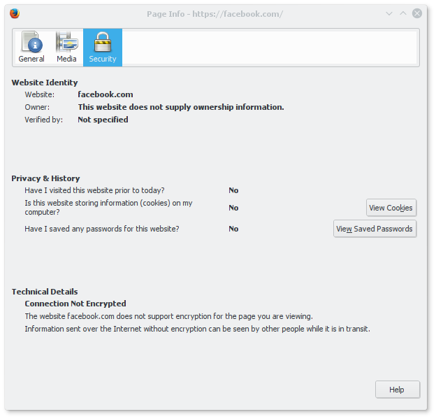 Firefox 48 i386 on Debian (TLS)