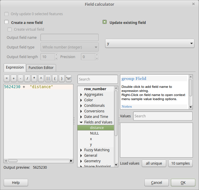 Fieldcalculator