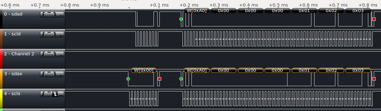 PCA9614 link dropping clocks longer
