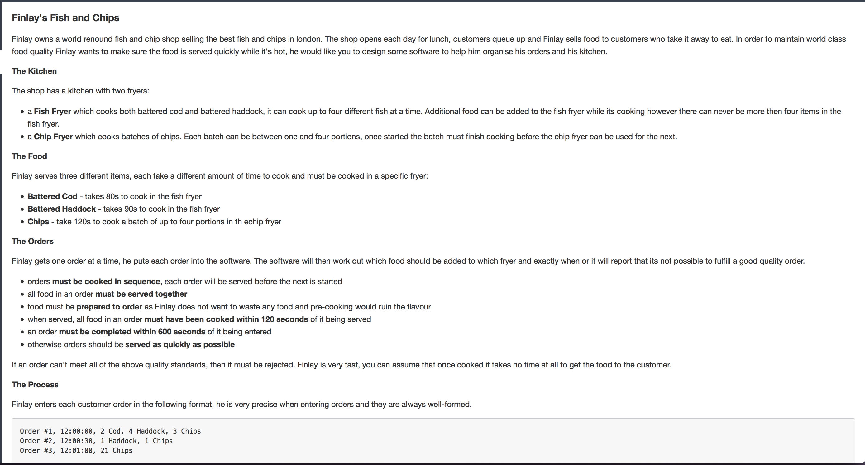 Bloomberg Coding Assignment