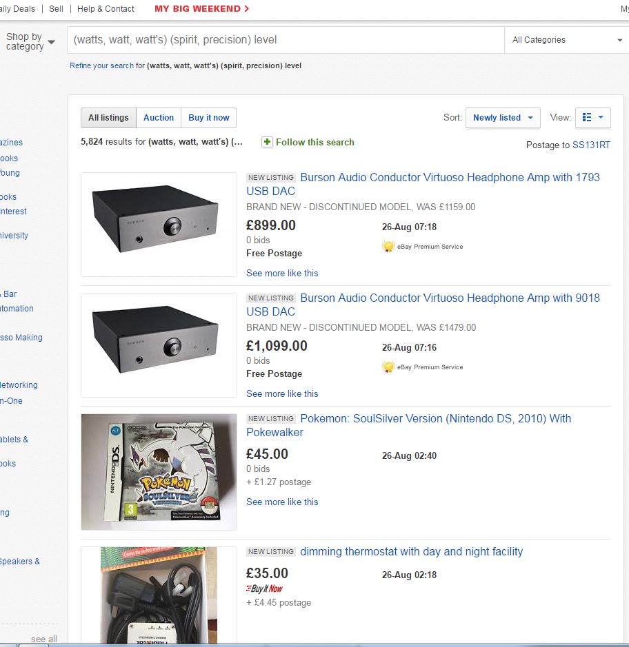 Have eBay "improved" their search?