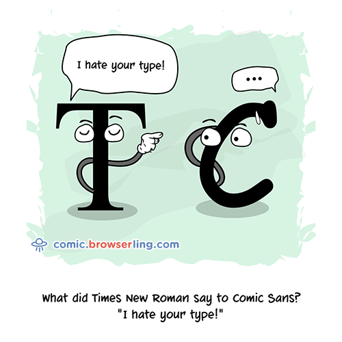 Comic Sans - Web Developer Comic