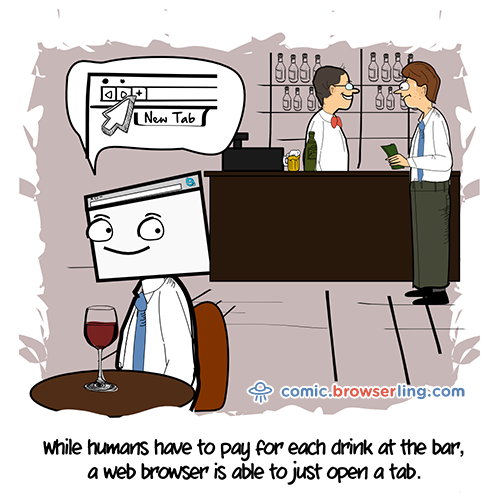 Bar Joke - Web Developer Comic