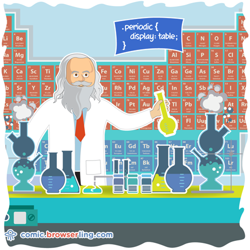 Mendeleev - Web Developer Comic
