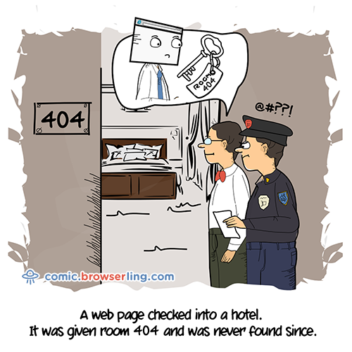 Hotels Joke - Web Developer Comic