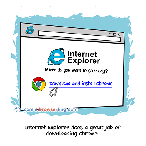Internet Explorer Joke - Web Developer Comic