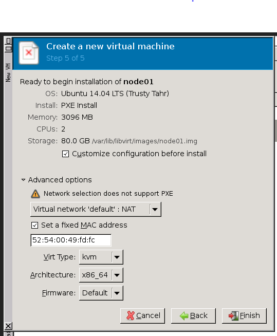 MAAS On KVM machines PXE boot issue