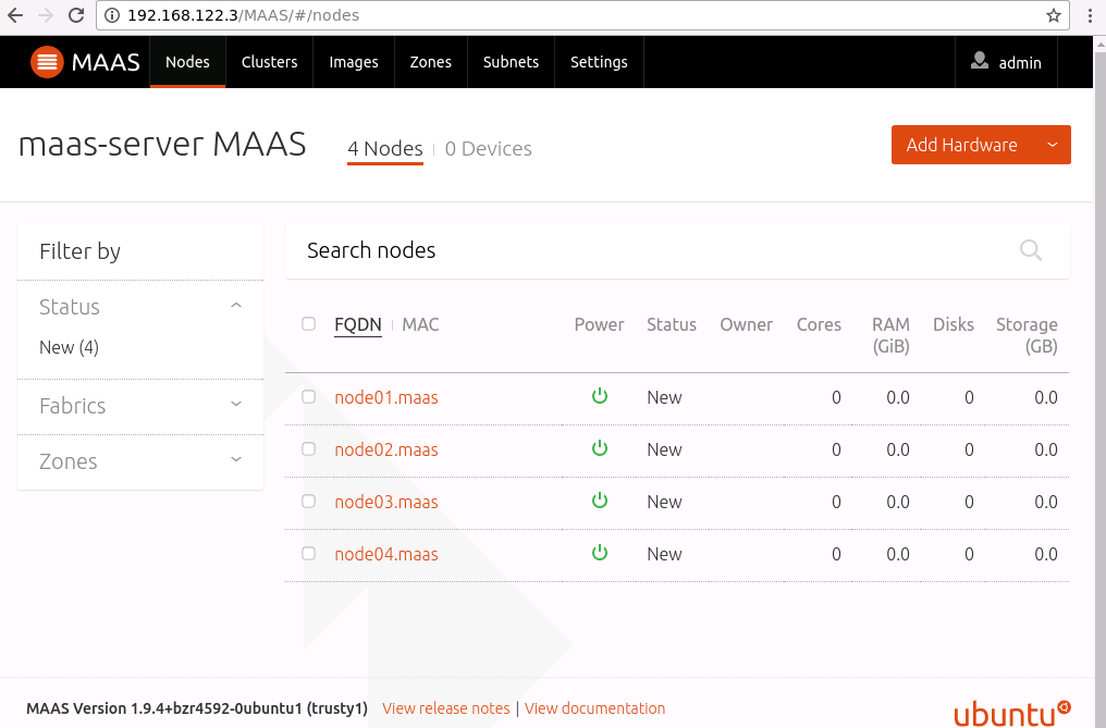 after adding chassis enlisting those in MAAS UI