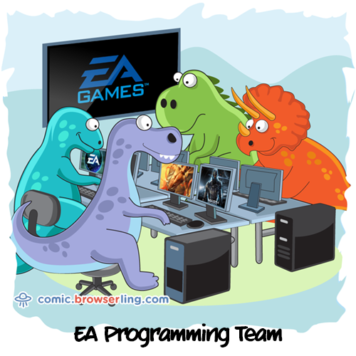 EA Games Joke - Web Developer Comic