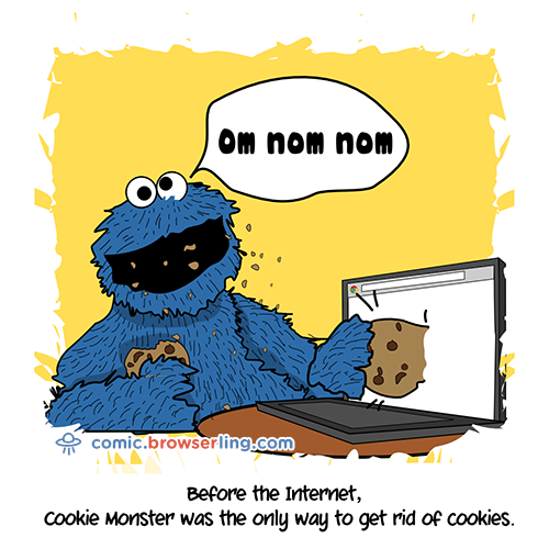 Cookie Monster Joke - Web Developer Comic