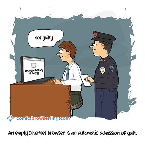 Browser History Joke - Web Developer Comic