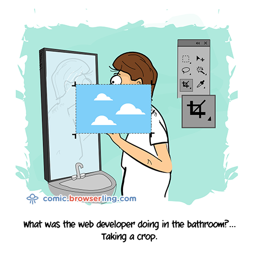 Bathroom Joke - Web Developer Comic