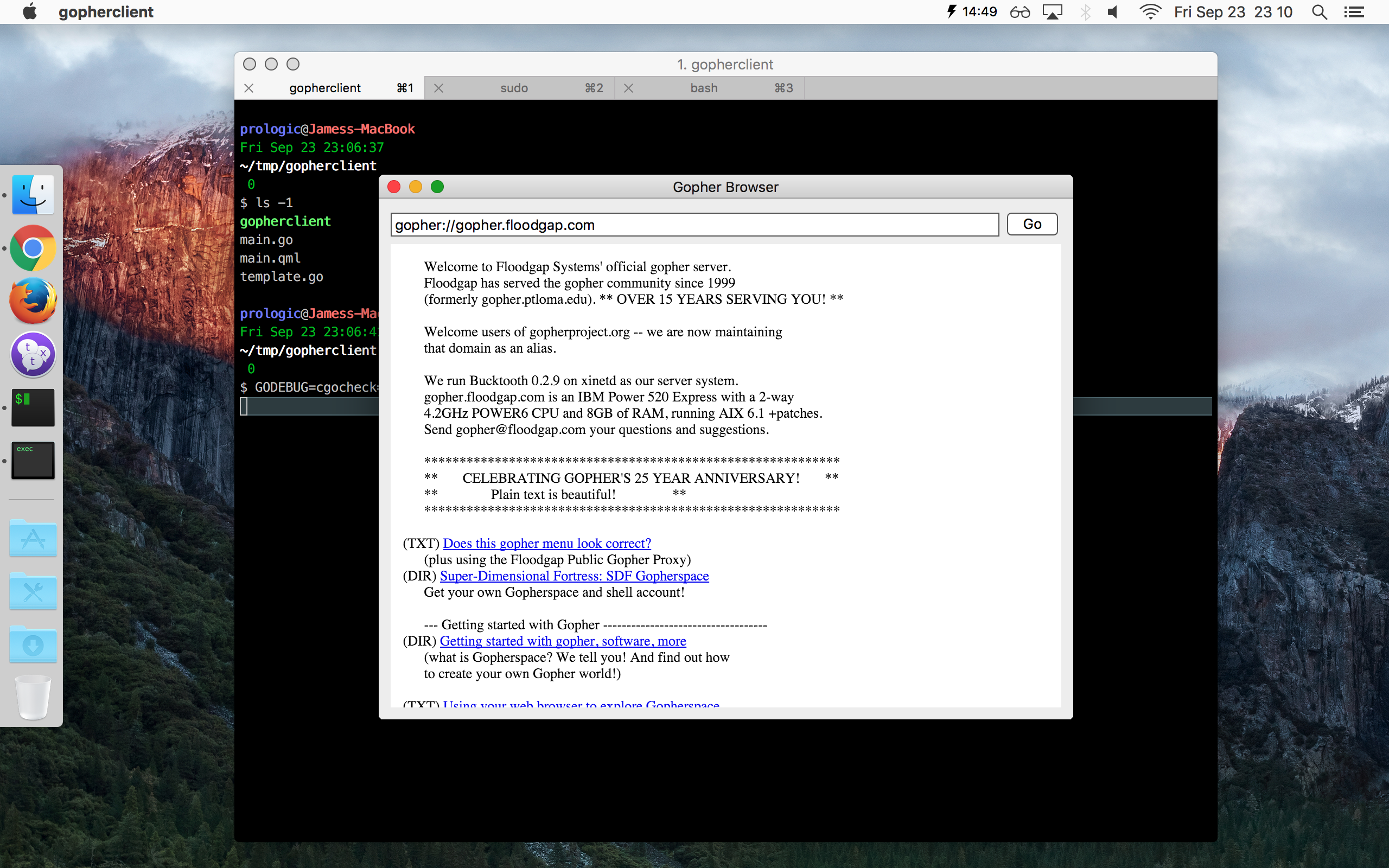 Gopher GUI Client
