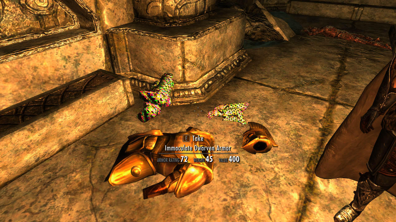 Immaculate Armor texture bug