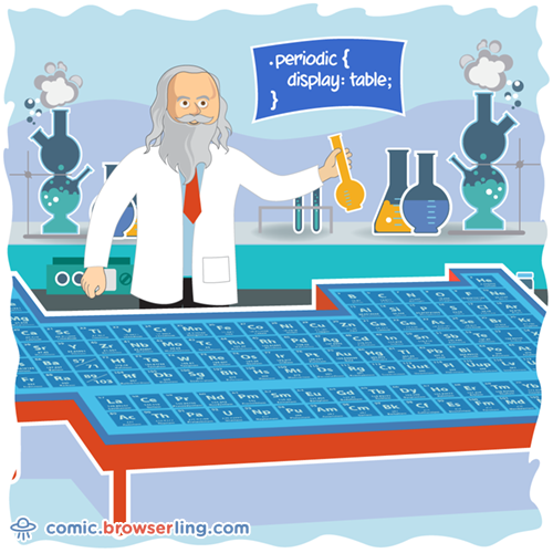 Chemistry Joke - Web Developer Comic