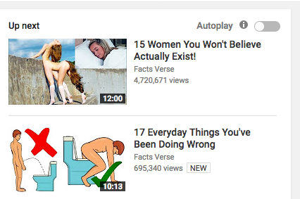 youtube suggested video
