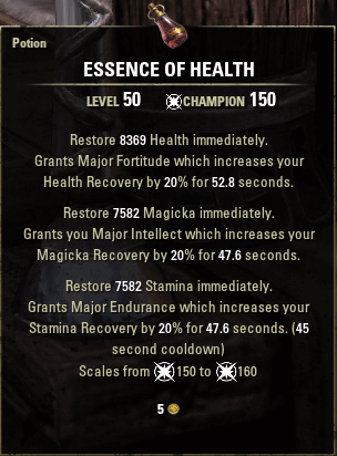 Crafted Tri-stat Potion
