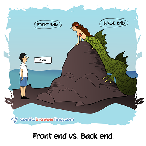 Full Stack Joke - Web Developer Comic