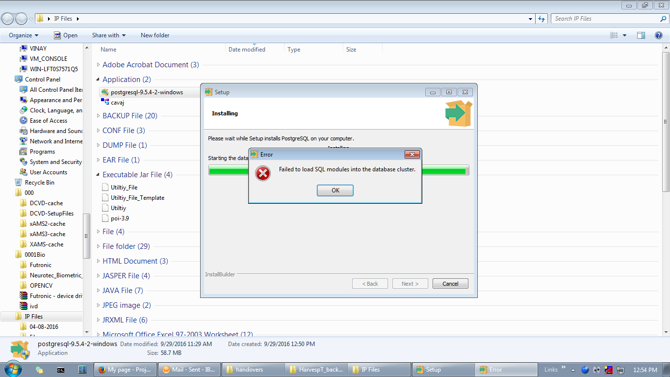 9.5 postgres issues