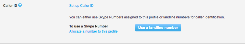 Skype Connect Landline