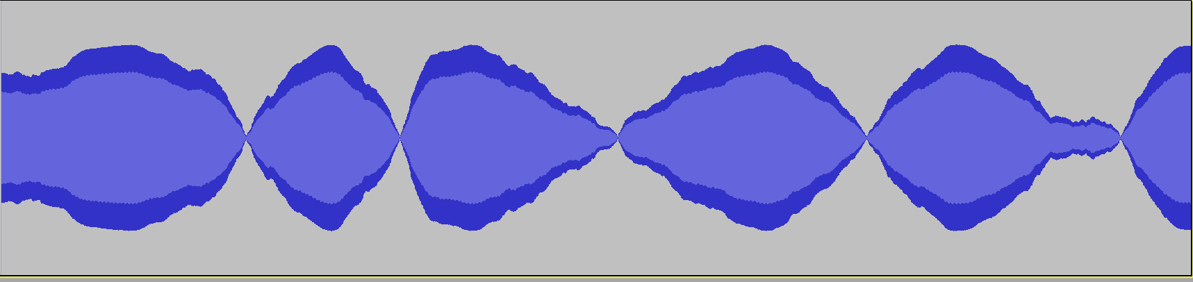 14 seconds of 614.7Hz sine wave