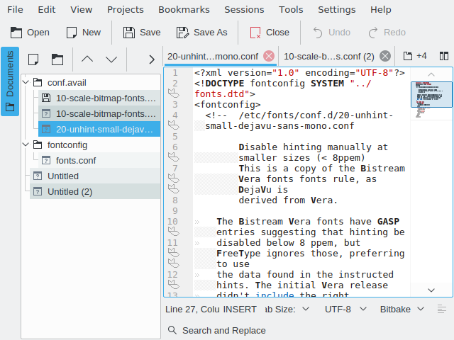 Fonts in Fedora 24/KDE