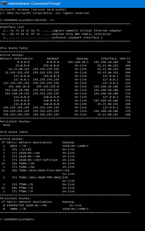 cmd netstat