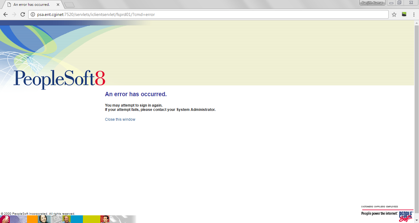 Timesheet error