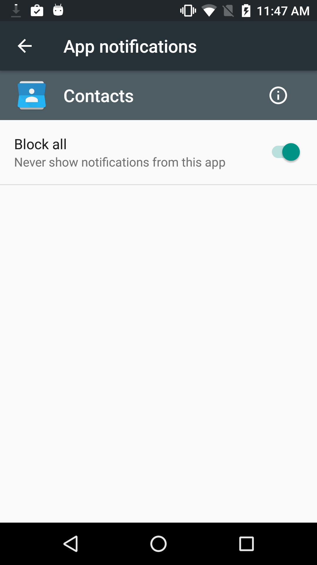 Block All Notifications