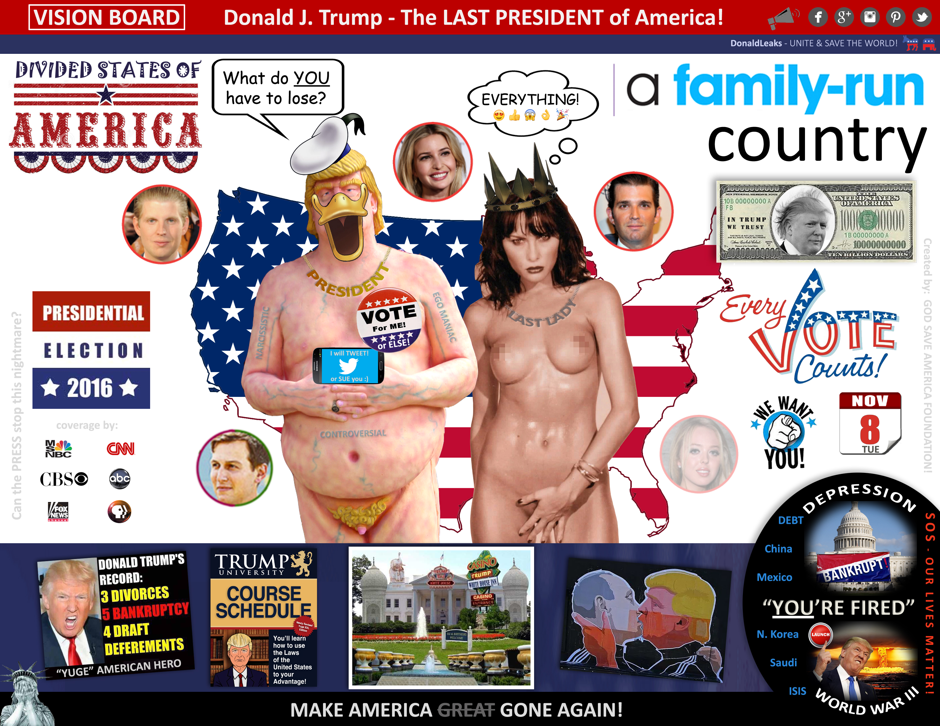 DonaldLeaks: Donald Trump's Vision Board - What do you have to lose?