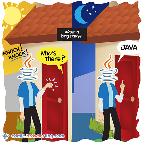 Java Joke - Web Developer Comic
