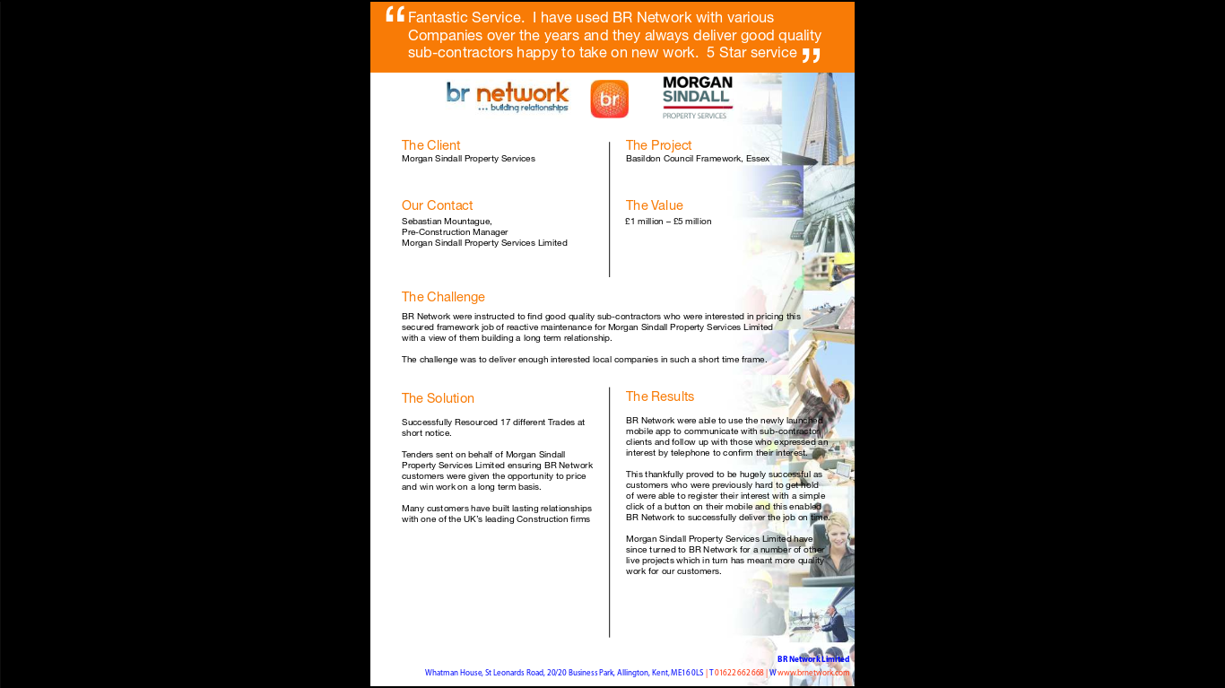 BR Network with Morgan Sindall Property Services Limited