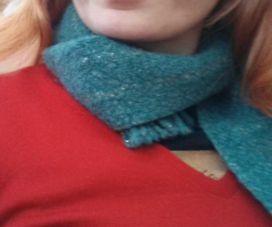 lost green scarf
