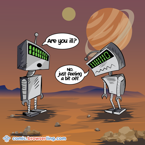 Robots Joke - Web Developer Comic