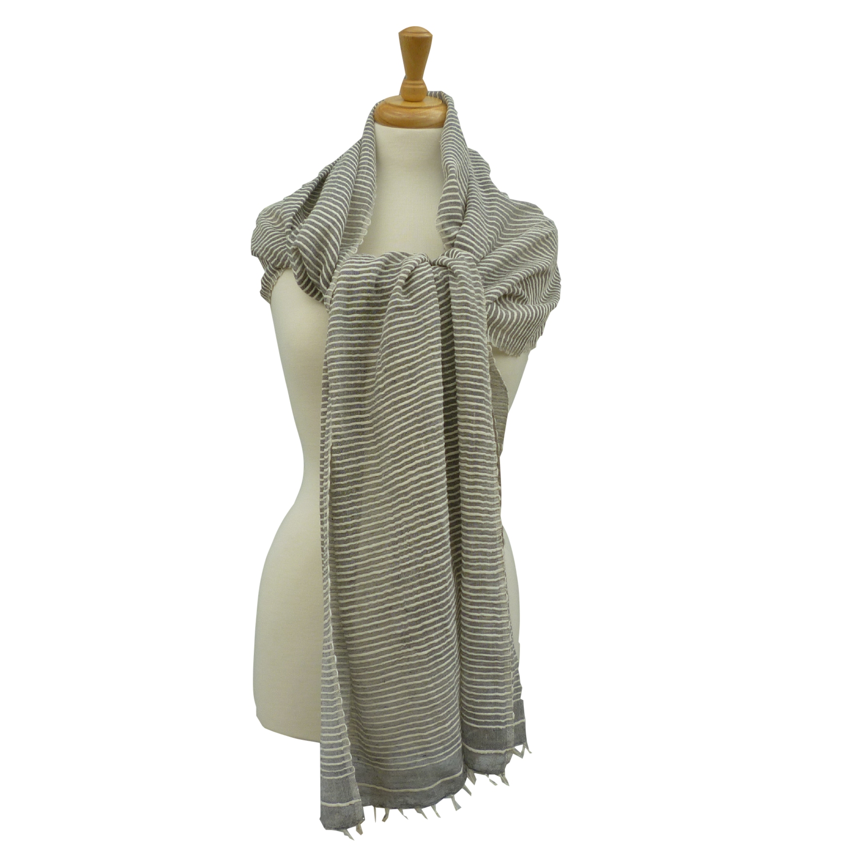 Grey Cotton Scarf