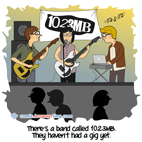 1023MB Joke - Web Developer Comic