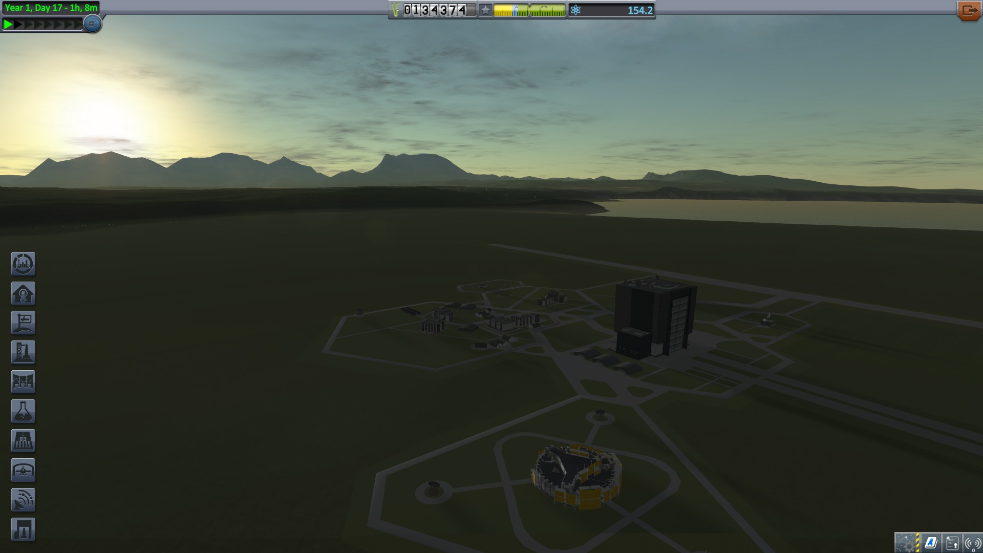 KSC at dusk