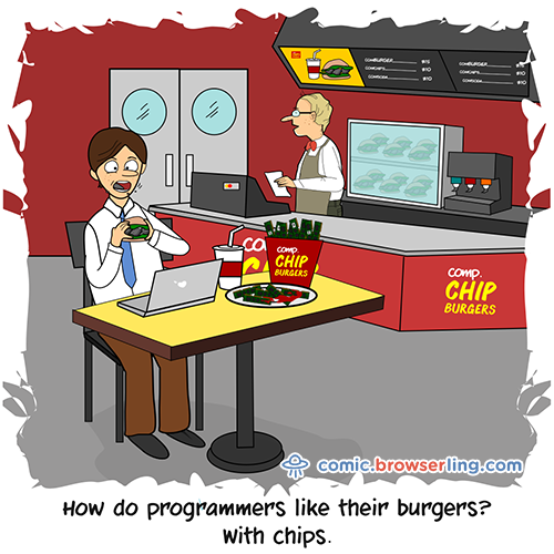Chips Joke - Web Developer Comic