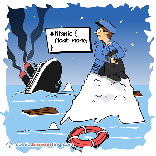 Titanic Joke - Web Developer Comic