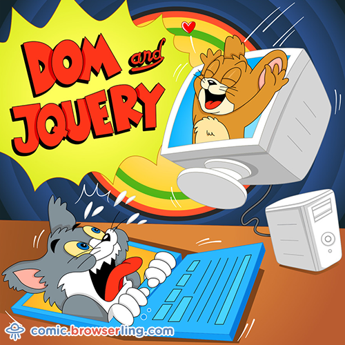 Tom and Jerry Joke - Web Developer Comic