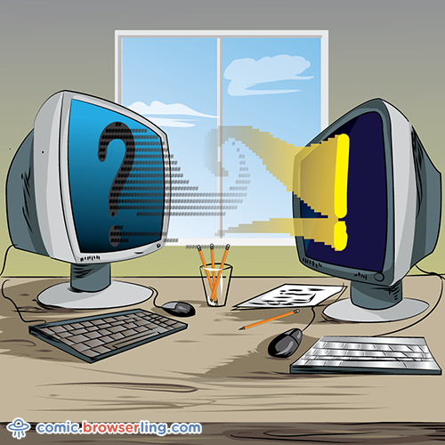 Question Joke - Web Developer Comic