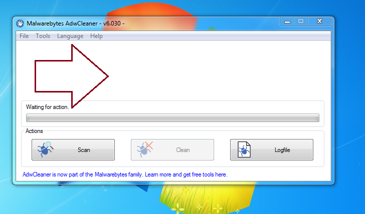 Adwcleaner logo disappear
