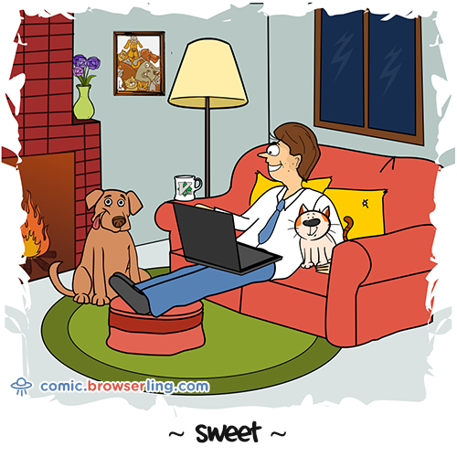 Home Sweet Home Joke - Web Developer Comic