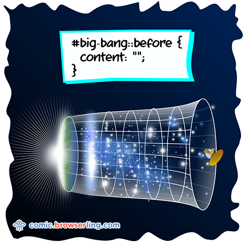 Big Bang Joke - Web Developer Comic