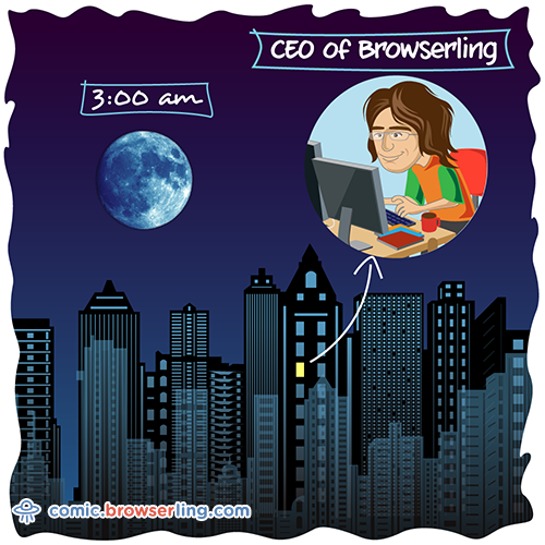 CEO of Browserling Joke - Web Developer Comic