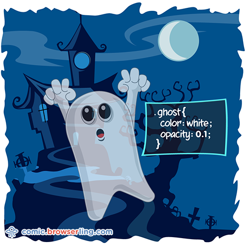 Ghost Joke - Web Developer Comic