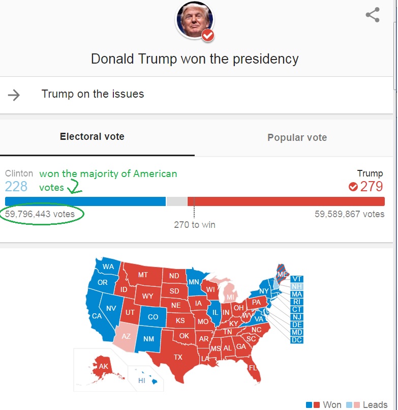 HillaryClintonWonAmericanVote1