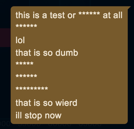 language filter unnessisarily