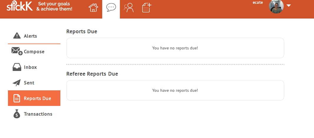 No reporting due