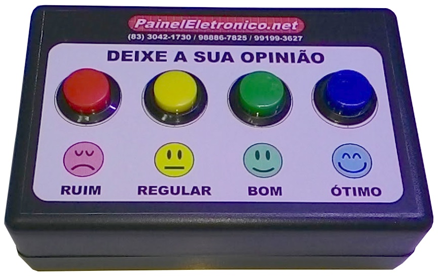 botoeira opiniometro preta